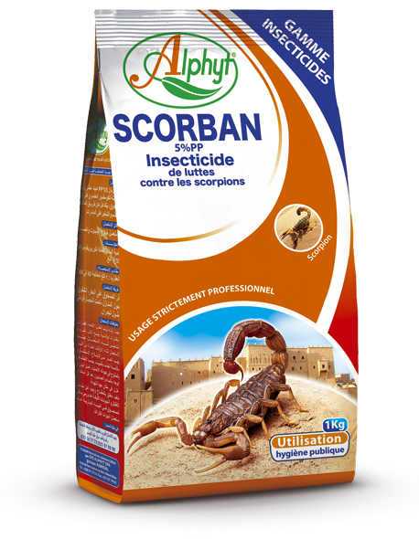 SCORBAN 5% PP – Poudre Insecticide Anti-Scorpions